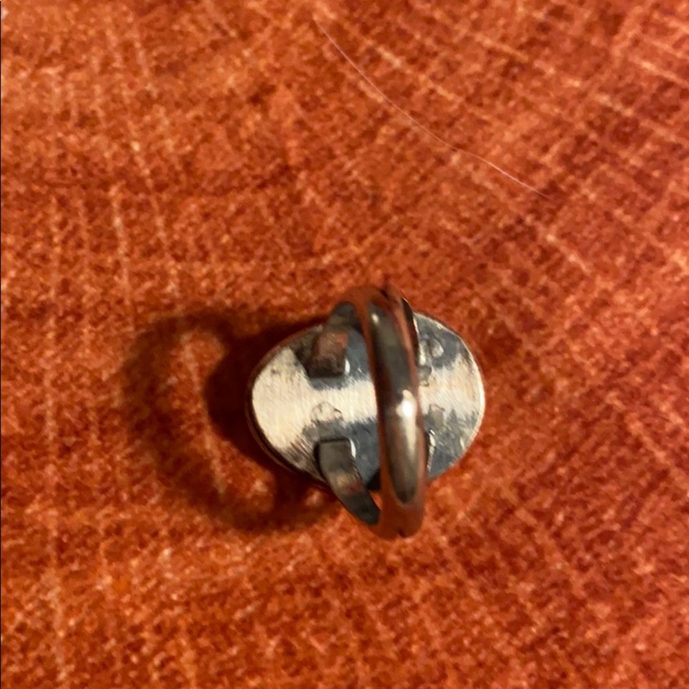 Boho Triangular Turquoise Ring Size 6 - image 3